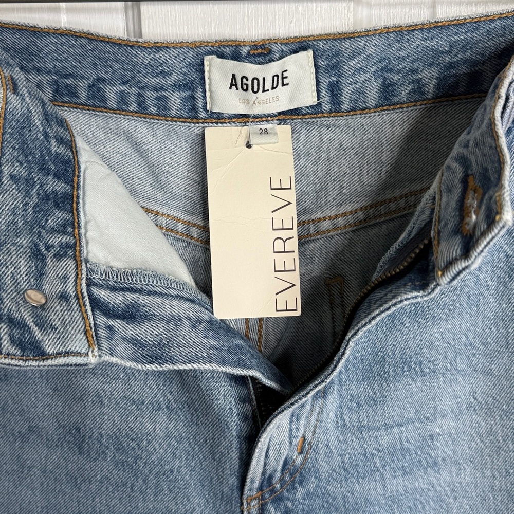 Agolde Cooper Trouser Denim Jean in Command NEW with Tag W1885 Sz 28 - Picture 7 of 12